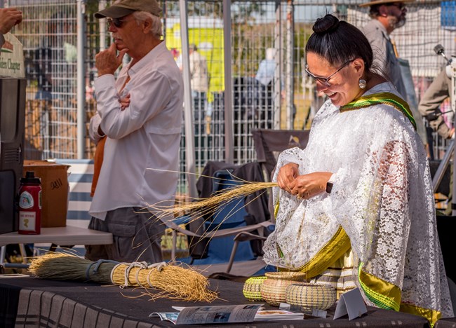 Seminole Basket Weaving