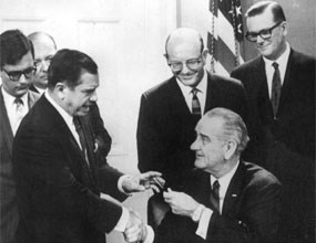 Biscayne National Monument bill is signed into law by President Lyndon Johnson.