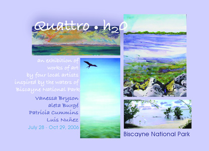 <i>Quattro H2O</i> exhibition postcard.
