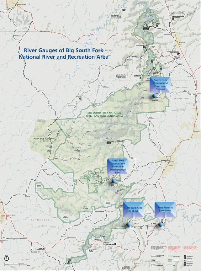 River Gauge Big South Fork National River & Recreation Area (U.S
