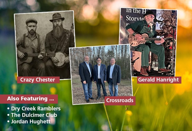 A photo collage of musicians.