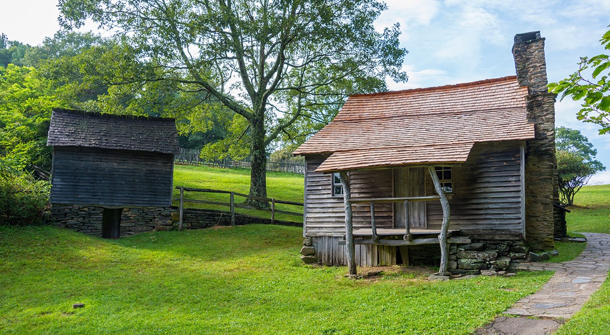 Historic Appalachian cabin once owned by Brinegar Family