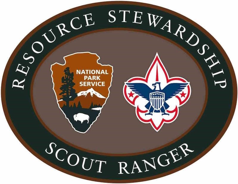 Patch with National Park Service logo and Boy Scouts of American Logo