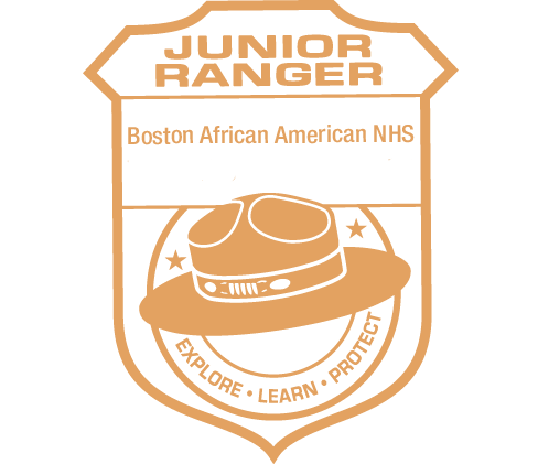 Digital Junior Ranger Badge for Boston African American Historic Site.