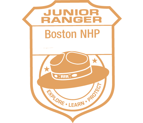 Digital Junior Ranger Badge for Boston National Historical Park.