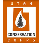 Logo depicting state of Utah with a tree inside a water drop