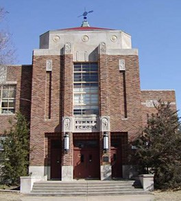 west entrance of Sumner Elementary School
