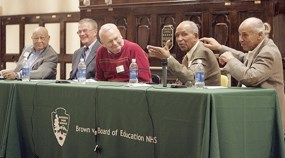 From right, panelists Donald Redmon, Richard Ridley, Henry