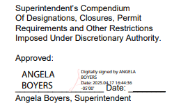 ABoyers Signature, dated 2025