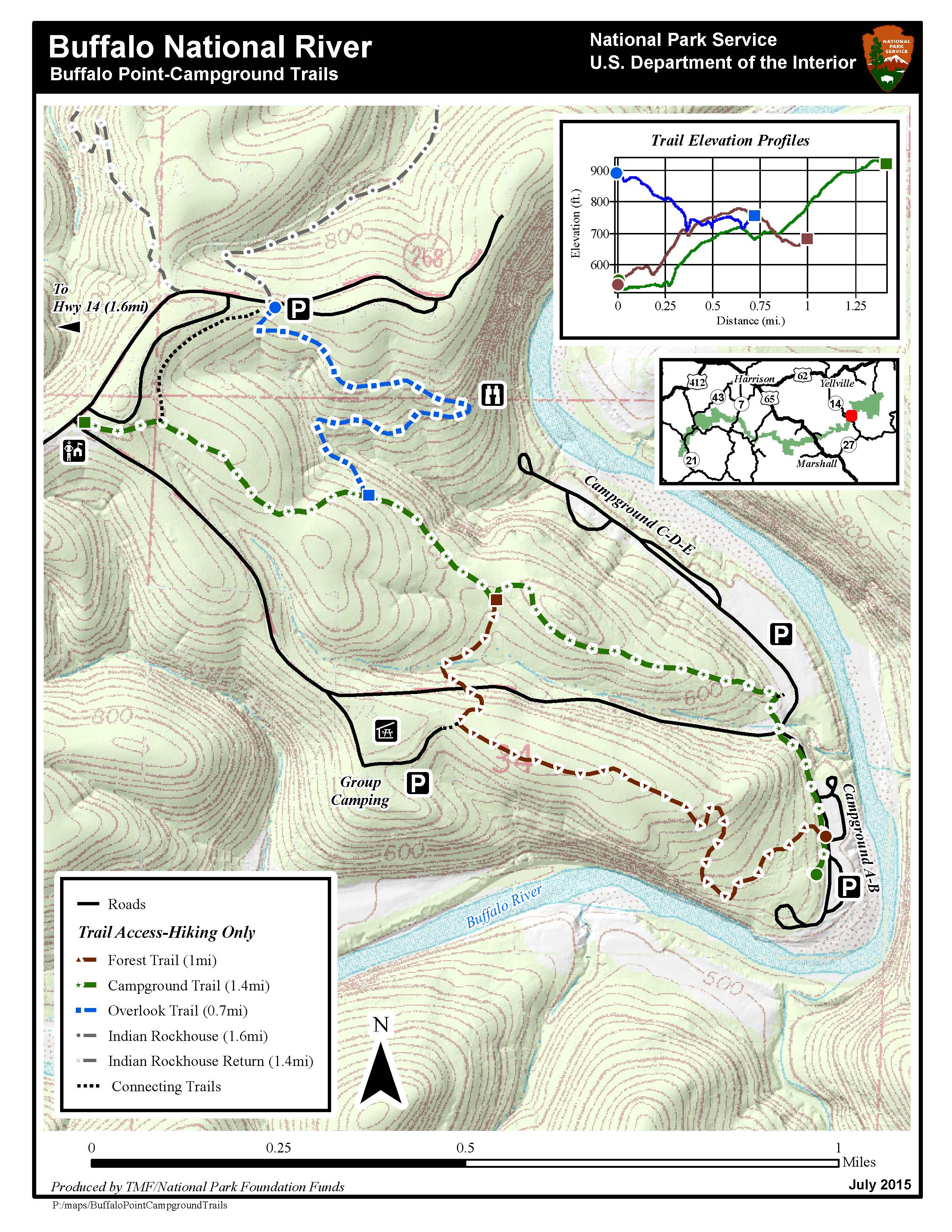 Hiking In The Lower District - Buffalo National River (U.S. National ...