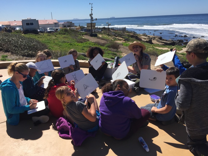 Students learning about climate change