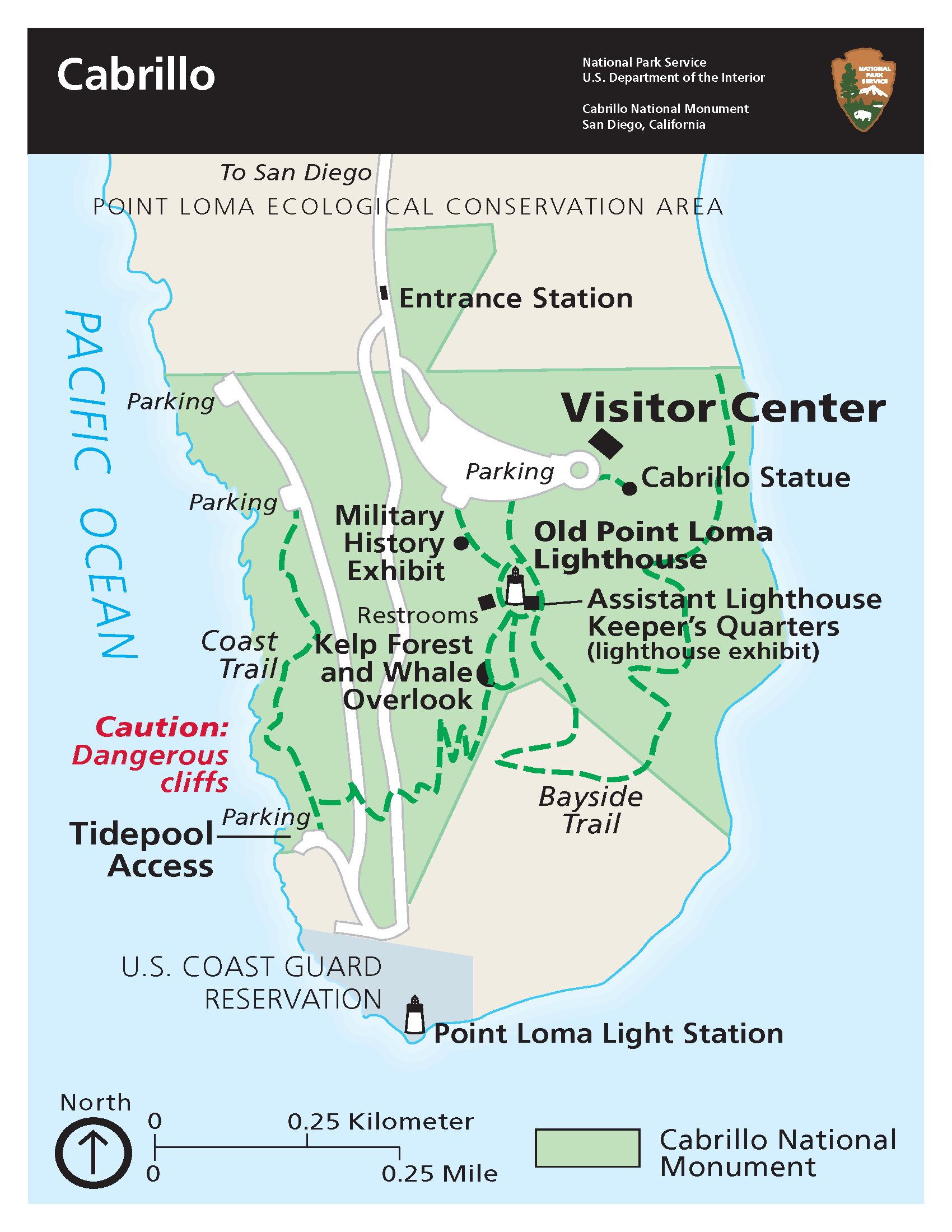 Map of Cabrillo National Monument