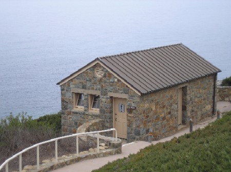 Copper roof on comfort station