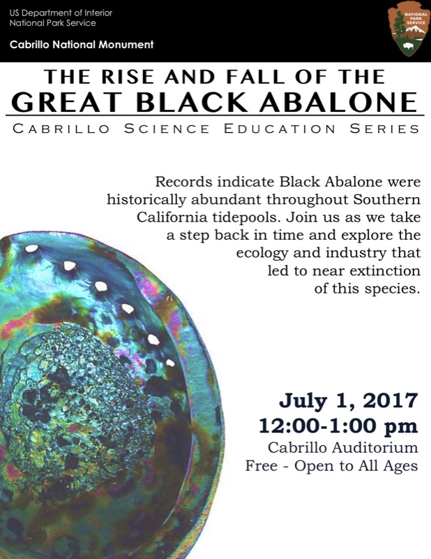 Great Black Abalone poster for Great Black Abalone talk