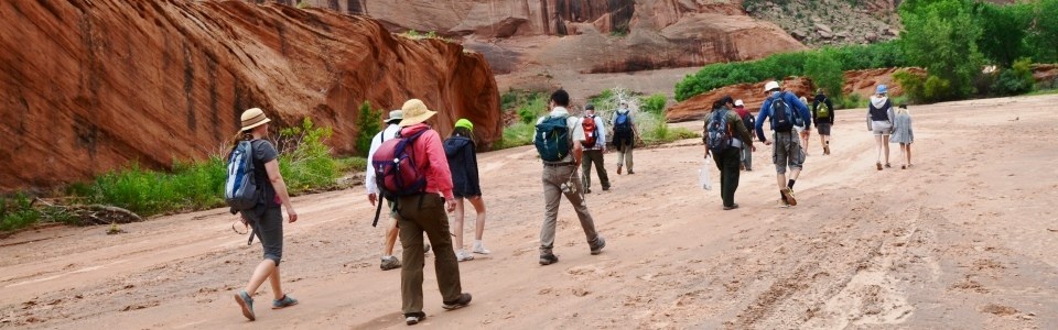 Park Ranger leading a hike