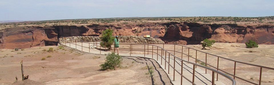 Visitor at White House Overlook