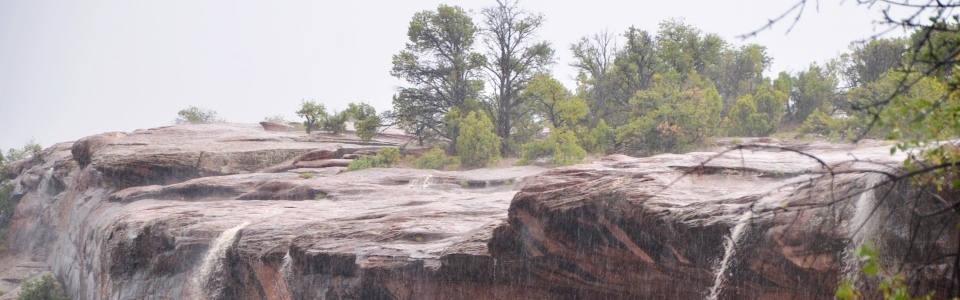 Thunderstorm over the canyon