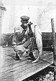 Fisher with Large Catch