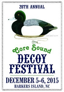Poster announcing the 2015 Core Sound Decoy Festival