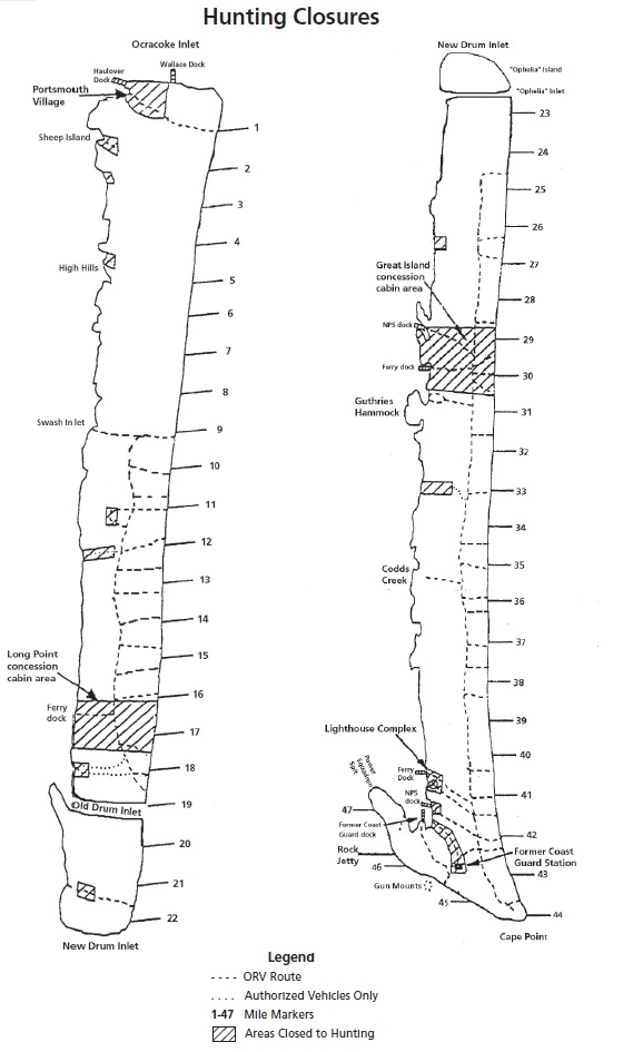 Hunting closures map.