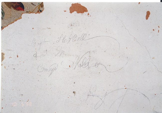Captain Theron E. Hall Graffiti at White House