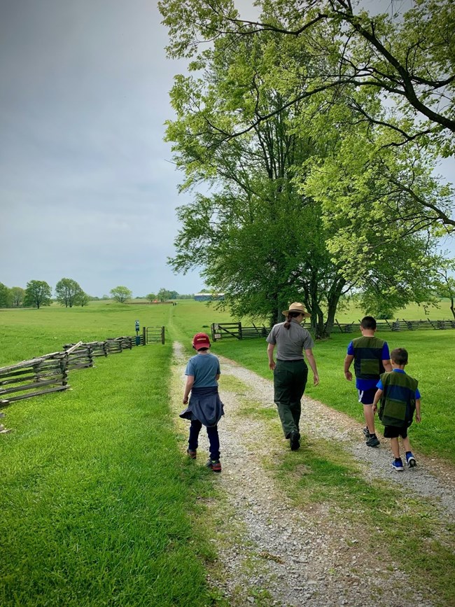 Ranger Sarah Leads a Hike