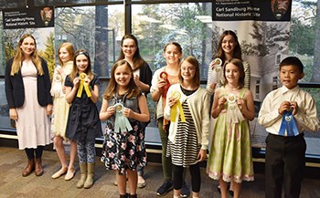 Students honored at the 2018 poetry contest celebration