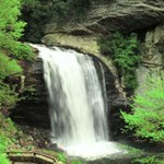 photo of Looking Glass Falls in the Pisgah District of Pisgah National Forest