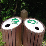 recycling bins