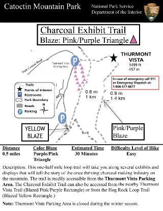 Image of Charcoal Trail hiking Guide - Click to Enlarge