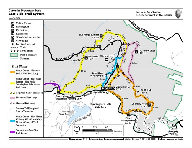 East Trail Maps - Catoctin