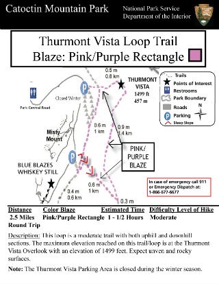 Image of Thurmont Vista Loop Trail Hiking Guide Click to Enlarge