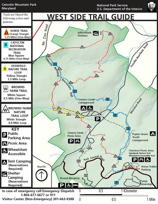 West Side Trail Guide Catoctin Mountain Park
