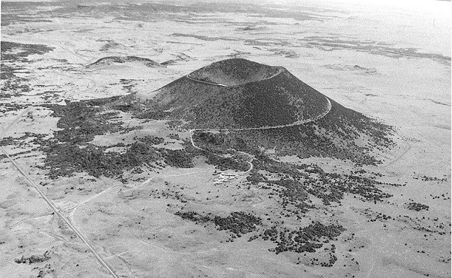 Aerial View of Capulin Volcano