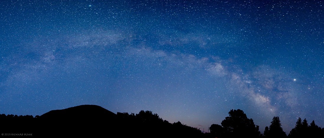 Milky Way over top of Capulin Volcano