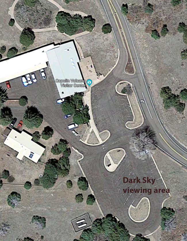 Map of Capulin Dark Sky Viewing Area