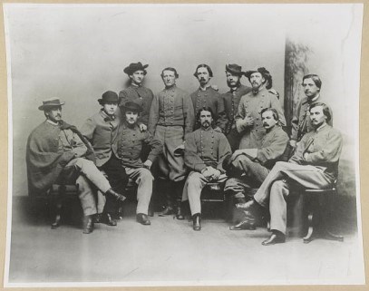 mosby his john rangers colonel group confederate singleton col showing members portrait some shenandoah valley battalion picryl
