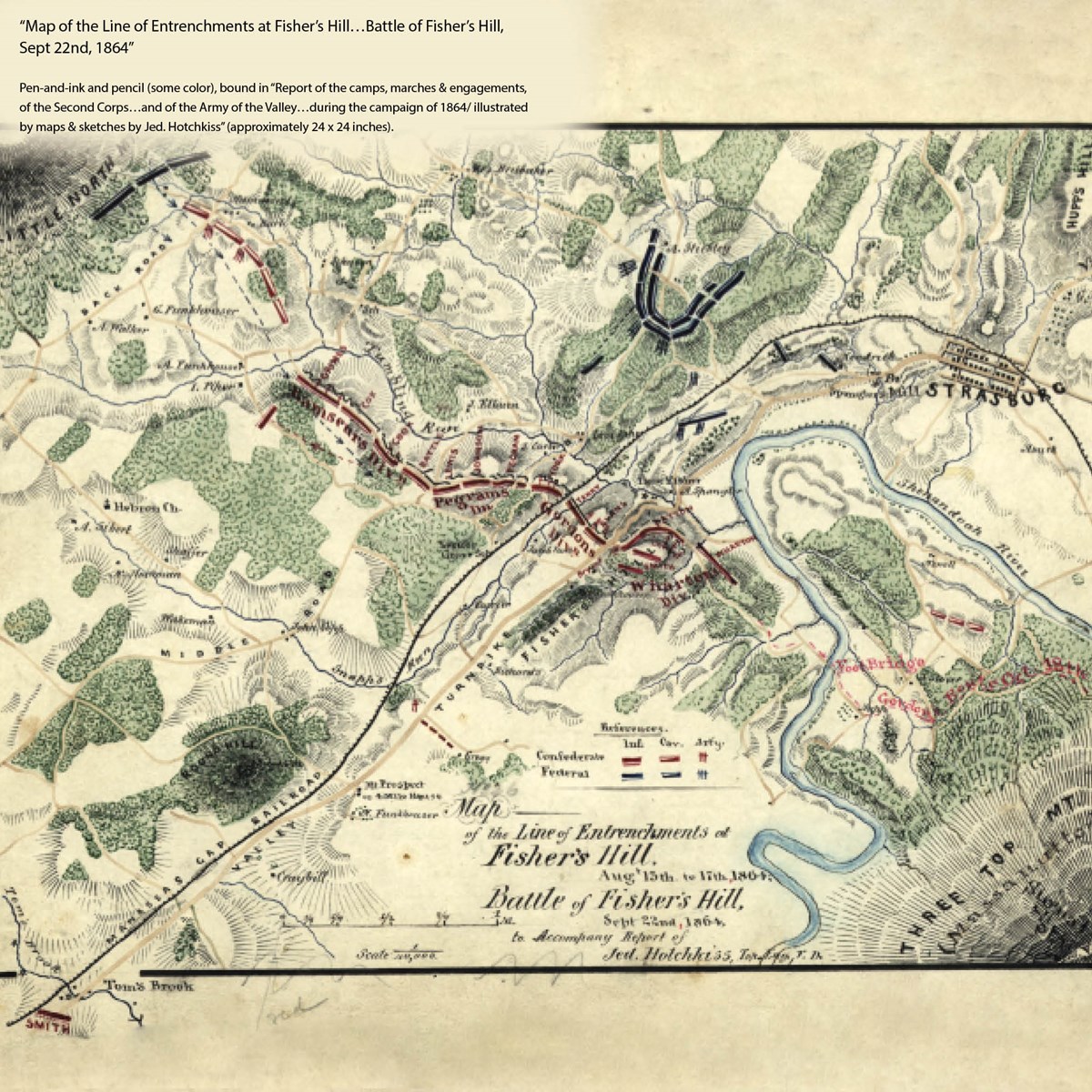 Jedediah Hotchkiss Maps of the Shenandoah Valley - Cedar Creek & Belle ...