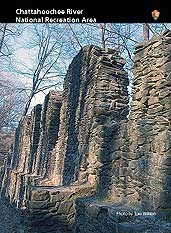 Color photograph showing a wall of the Marietta Paper Mill.