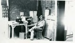 Gordon Vivian sitting in a chair