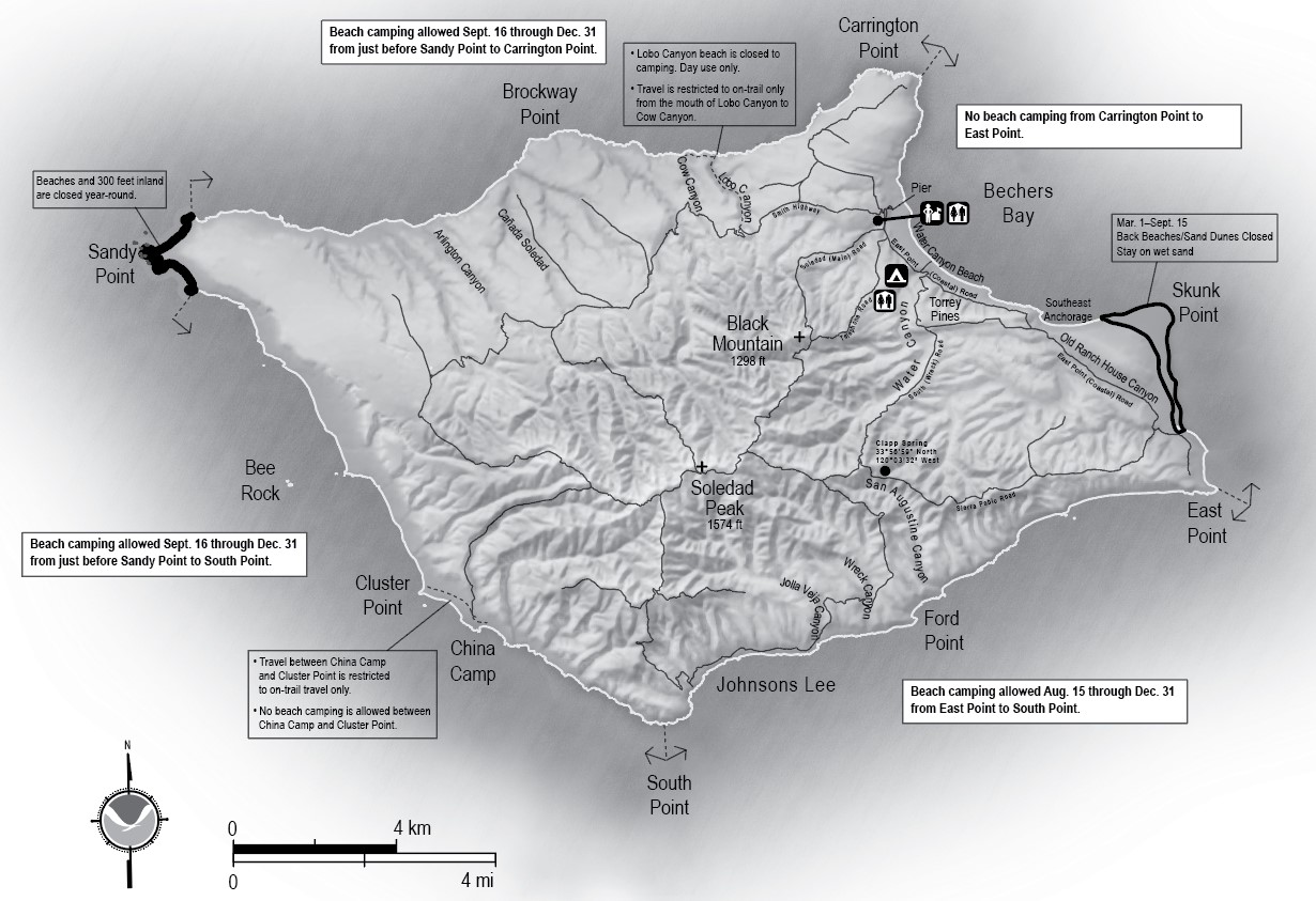 map of santa rosa island