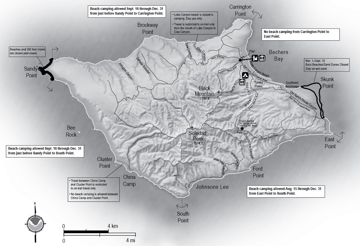 map of santa rosa island