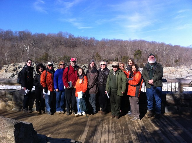 Canal Classroom Corps Team at the Great Falls Overlook