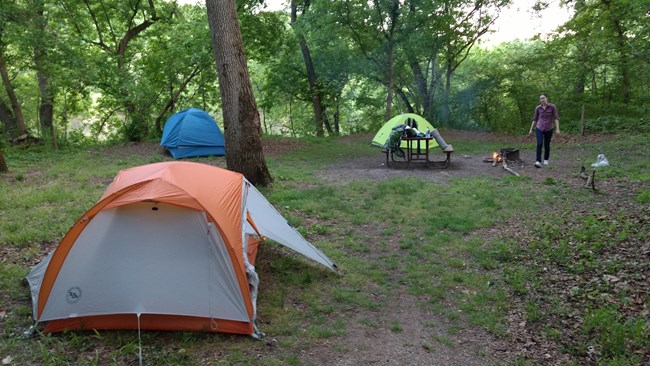 Tent camping is available at all of our campsites.