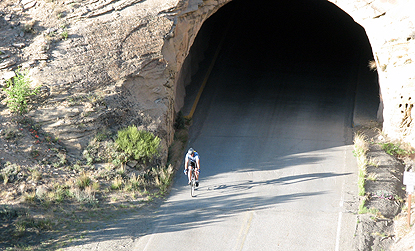 Bicyclist on Rim Rock Drive - Share the Road!