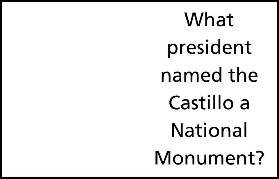 castillo belltower fading to black with answer Calvin Coolidge