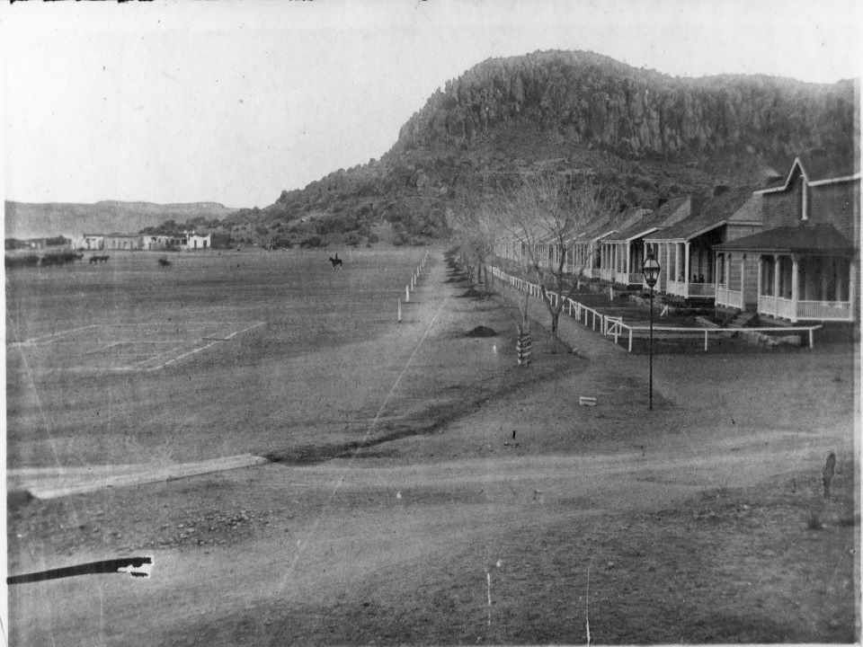 Officers Row in 1886