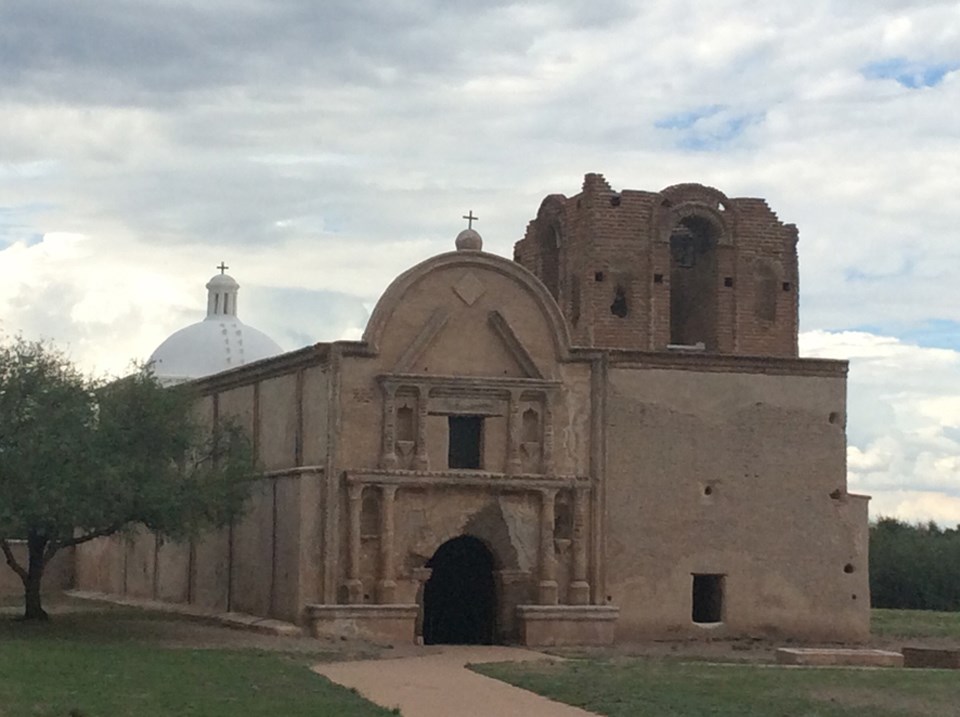 church from southwest, modern view