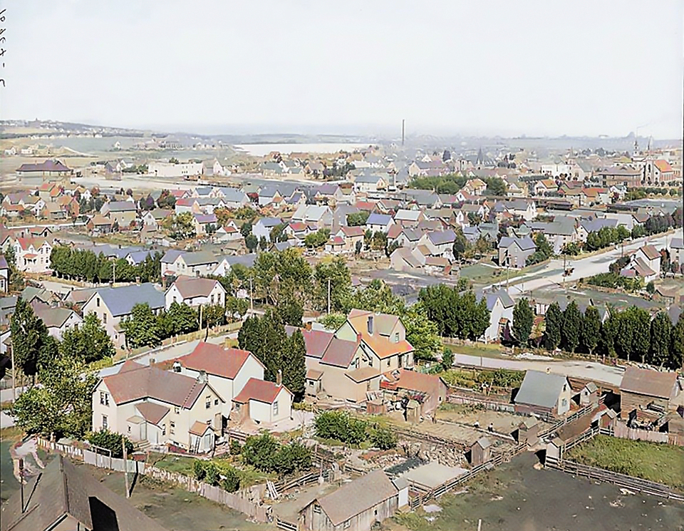 A birds eye view of Calumet in 1907
