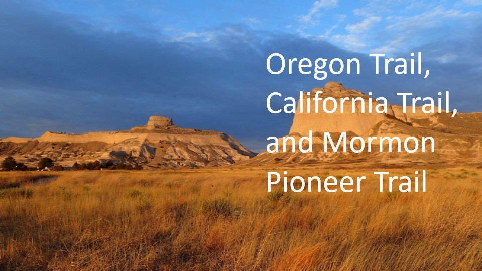 The bluffs at Mitchell Pass bathed in morning light